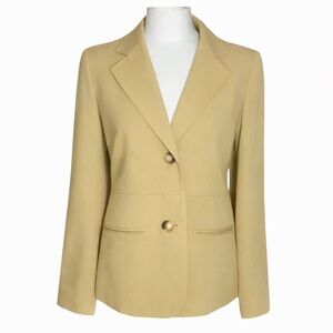 Evan Picone Stretch Camel Blazer – Women’s Size 6 Tailored Classic